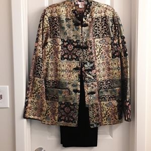 Asian inspired jacket & pants